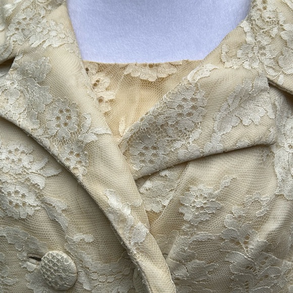 Vintage 1960s wedding or mother of bride dress & jacket Clifton Wilhite M maxi - Picture 13 of 16